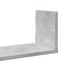 vidaXL Wandregale 3 Stk. Betongrau 58x18x18 cm Holzwerkstoff
