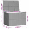 vidaXL Garden-Auflagenbox Schwarz 150x100x100 cm Poly Rattan