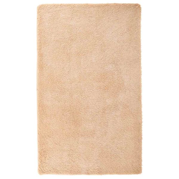 vidaXL Teppich Shaggy Hochflor NAVARRA Beige 80x150 cm Polyester