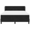 vidaXL Boxspringbett mit Matratze Schwarz 140 x 200 cm Samt