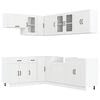 vidaXL 11-tlg. K&uuml;chenschrank-Set Lucca Wei&szlig; Holzwerkstoff