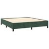 vidaXL Boxspringbett mit Matratze Dunkelgr&uuml;n 180x200 cm Samt