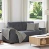 vidaXL Zweisitzer-Sofa Dunkelgrau 180x77x82 cm Samt