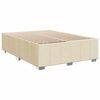 vidaXL Boxspringbett mit Matratze Creme 140x200 cm Stoff