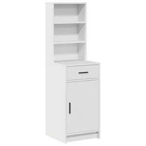 vidaXL Highboard mit Schubladen Wei&szlig; 40 x 40,5 x 135 cm Holzwerkstoff