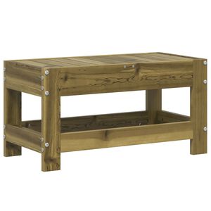 vidaXL Gartenhocker 62x30x32 cm Kiefernholz Imprägniert