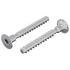 vidaXL Schraube 2 pcs Zink-beschichtet 5 x 40 mm Eisen