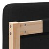 vidaXL Gepolstertes Kopfteil mit Kopfteil Braun und Schwarz 200 cm