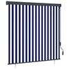 vidaXL Au&szlig;enrollo 160x250 cm Blau und Wei&szlig;