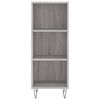 vidaXL Highboard Grau Sonoma 34,5x32,5x180 cm Holzwerkstoff