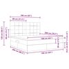 vidaXL Aufbewahrungsbett mit Matratze Taupe 160 x 200 cm Polyester