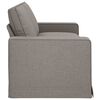 vidaXL Sofa Taupe Gesamtabmessungen: 222 x 80 x 82 cm (B x T x H) Samt