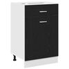 vidaXL H&auml;ngeschrank Schwarz Eichen-Optik 50 x 46 x 81,5 cm