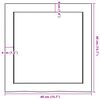 vidaXL Waschtischplatte Hellbraun 40x40x(2-4) cm Massivholz Behandelt