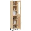 vidaXL Highboard Sonoma-Eiche 34,5x34x180 cm Holzwerkstoff
