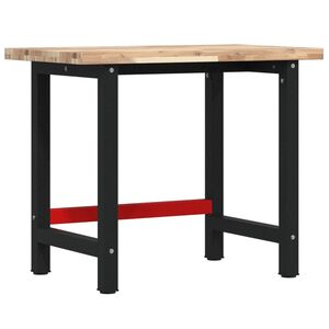 vidaXL Werkbank 100x60x83 cm Massivholz Akazie Rechteckig