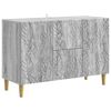 vidaXL Sideboard Grau Sonoma 89 x 34,5 x 60 cm Holzwerkstoff