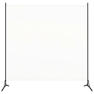 vidaXL Raumteiler Weiß 175x180 cm Stoff