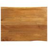 vidaXL Tischplatte mit Baumkante 100x80x2,5 cm Massivholz Mango
