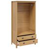 vidaXL Kleiderschrank Honigbraun 84 x 50 x 170 cm Massivholz Kiefer