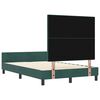 vidaXL Boxspringbett mit Kopfteil Dunkelgr&uuml;n 120 x 200 cm Samt