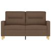 vidaXL 2-Sitzer-Sofa Braun 120 cm Stoff