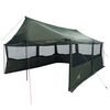 vidaXL Familienzelt Armeegr&uuml;n 600 x 400 x 268 cm Polyester und Stahl