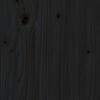vidaXL Massivholzbett Kiefer 160x200 cm Schwarz