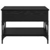 vidaXL Couchtisch Schwarz Eichen-Optik 70x50x50cm Holzwerkstoff