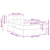 vidaXL Aufbewahrungsbett mit Matratze Taupe 120 x 190 cm Holzwerkstoff