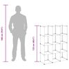 vidaXL Regalsystem mit 12 W&uuml;rfeln Transparent PP