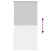 vidaXL Verdunkelungsrollo Hellgrau 65x175 cm Stoffbreite 60,7 cm