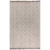vidaXL Kelim-Teppich Baumwolle 160x230 cm mit Muster Taupe