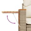 vidaXL 8-tlg. Garten-Sofagarnitur mit Kissen Beige Poly Rattan