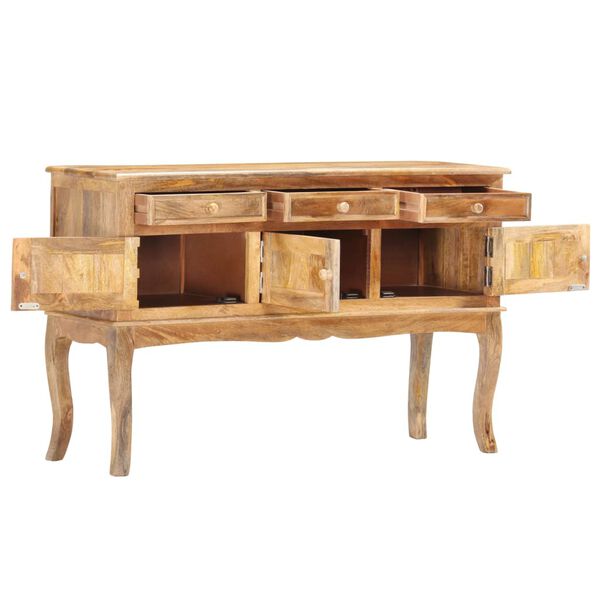 vidaXL Sideboard 110 x 35 x 75 cm Massivholz Mango