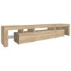 vidaXL TV-Schrank mit LED-Leuchten Sonoma-Eiche 215x36,5x40 cm