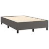 vidaXL Boxspringbettgestell Grau 120x200 cm Kunstleder