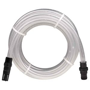 vidaXL Saugschlauch mit PVC-Anschl&uuml;ssen Transparent 1" 10 m PVC
