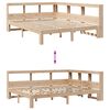 vidaXL Massivholzbett mit Regal ohne Matratze 160x200 cm Kiefernholz