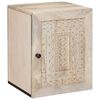 vidaXL Badezimmerschrank mit T&uuml;r Wei&szlig; 38 x 33 x 48 cm Holzwerkstoff