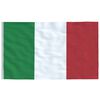 vidaXL Flagge Italiens mit Mast 6,08 m Aluminium