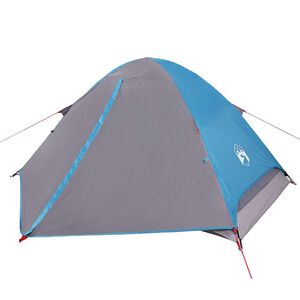 vidaXL Kuppel-Campingzelt 4 Personen Blau Wasserdicht