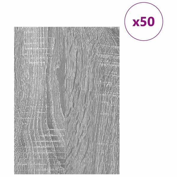 vidaXL Dekoplatten 50 pcs Grau Sonoma 30 x 42 x 0.3 cm Holzwerkstoff
