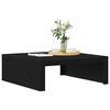 vidaXL Couchtisch Schwarz Eichen-Optik 100 x 100 x 35 cm Holzwerkstoff