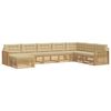 vidaXL Outdoor-Sofagarnitur 8 stk. 7-Sitzer Wei&szlig; und Beige