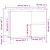 vidaXL Badschrank Sonoma-Eiche 65x33x60 cm Holzwerkstoff