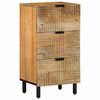 vidaXL Sideboard Braun 40x33x75 cm Massivholz Mango