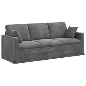 vidaXL Sofa Dunkelgrau Gesamtabmessungen: 198 x 78 x 80 cm (B x T x H)