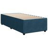vidaXL Boxspringbett mit Matratze Dunkelblau 90x190 cm Samt
