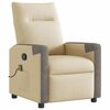 vidaXL Massagesessel Creme Stoff